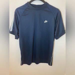 Nike Vintage Blue with White Stripe Tee Shirt Men’s Size X-Large